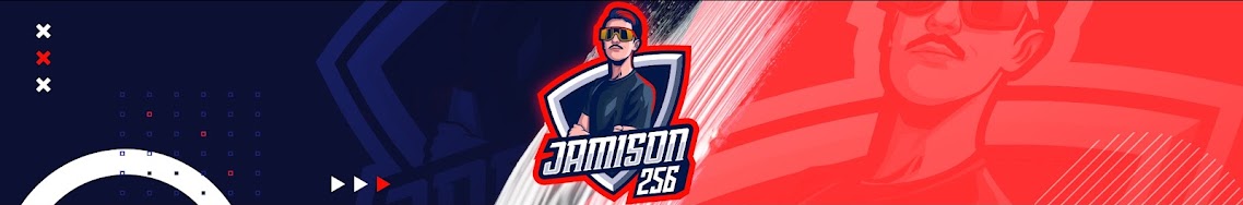 Jamison256 red, navy, and white channel banner